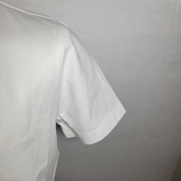 Madewell Women Casual Everyday White Cotton Perfect Crewneck T-Shirt Size XXS - Picture 3 of 10